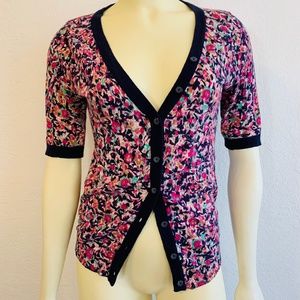 SPARROW Size S Touch of Cashmere Floral Cardigan